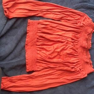 Orange blouse